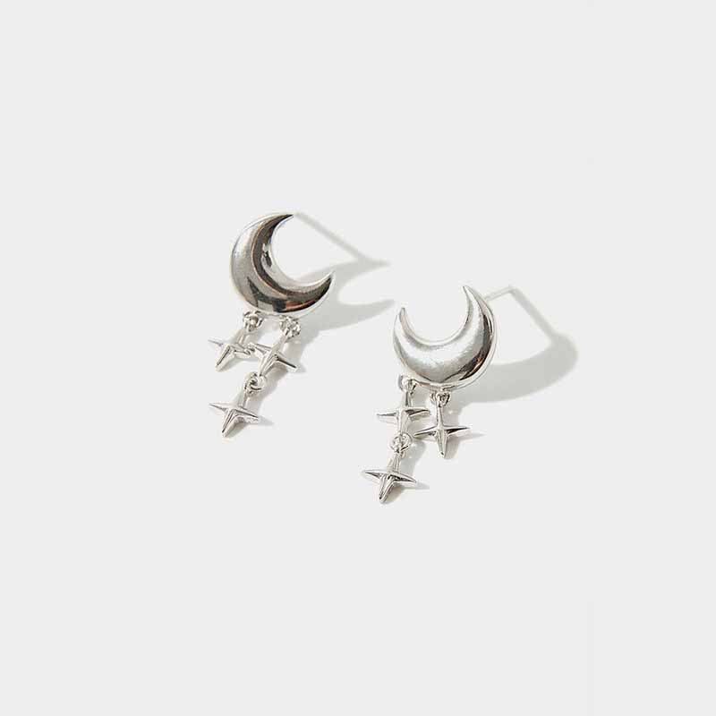 月の揺れるピアス・シルバー925・シルバー