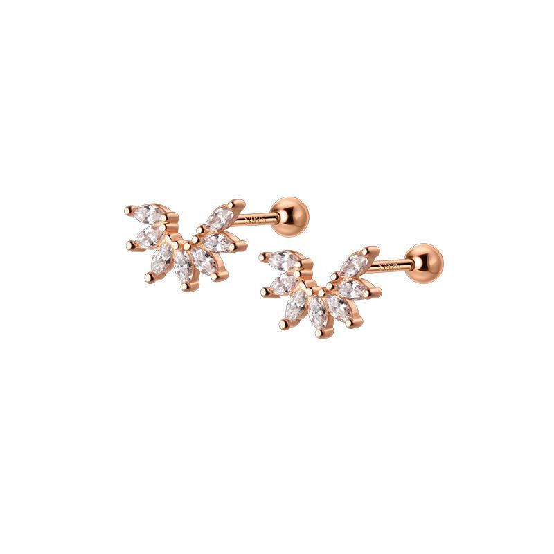 花ピアス/ボディピアス・シルバー925・ピンクゴールド