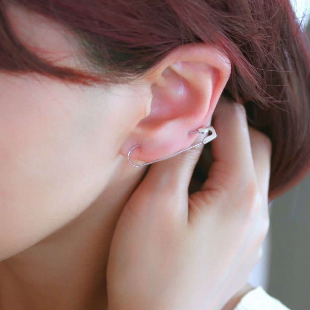 安全ピンピアス・シルバー925・シルバー